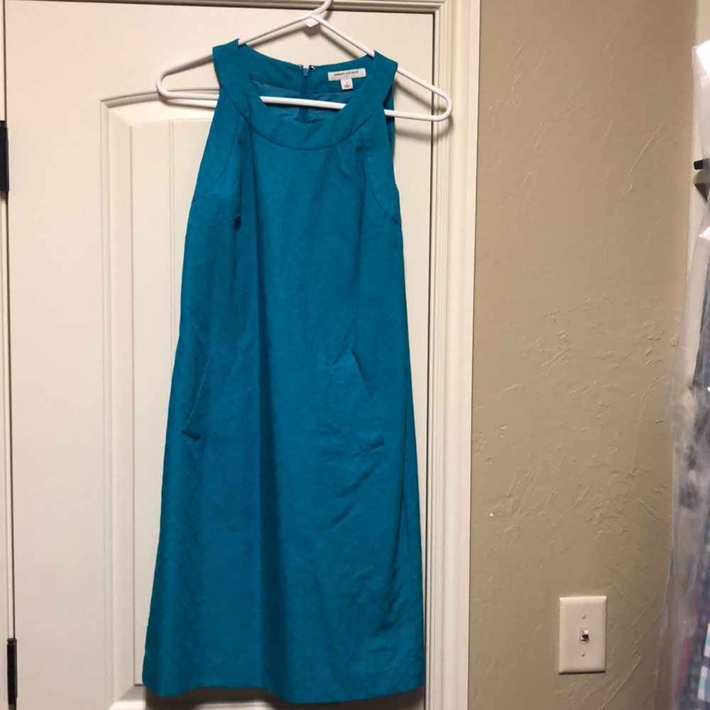 Teal banana republic dress